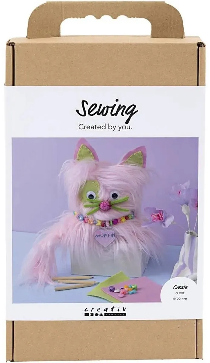 Creativ Company Hobbyset Naaien Kat Multicolor