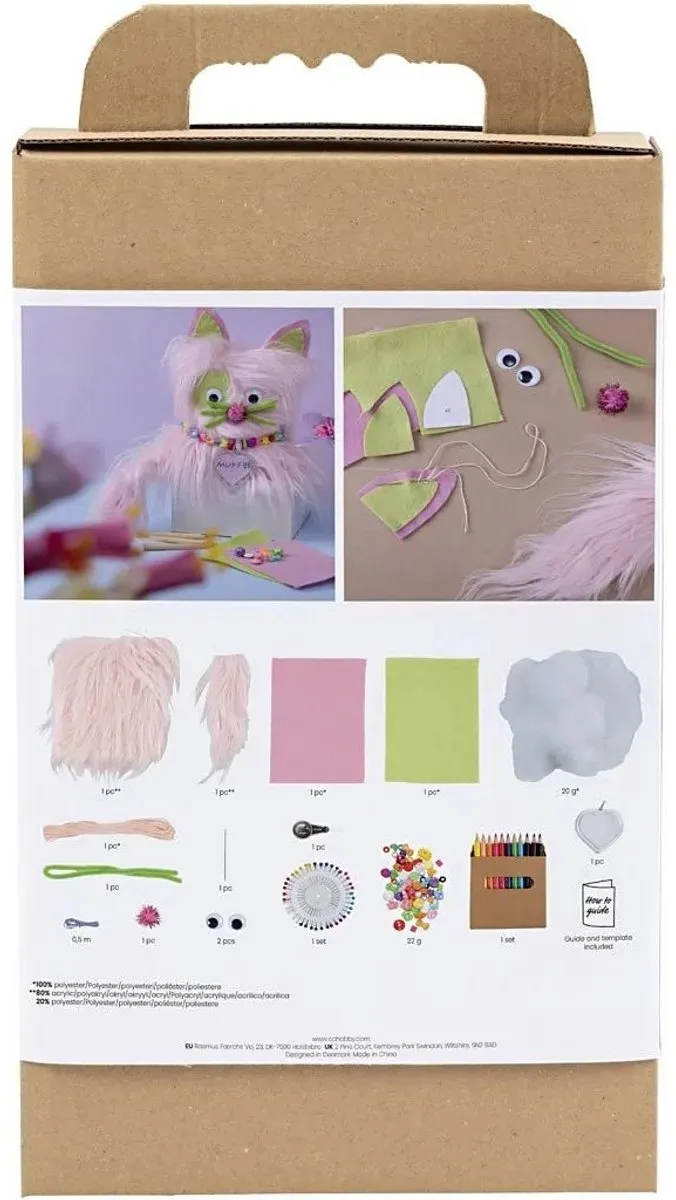 Creativ Company Hobbyset Naaien Kat Multicolor