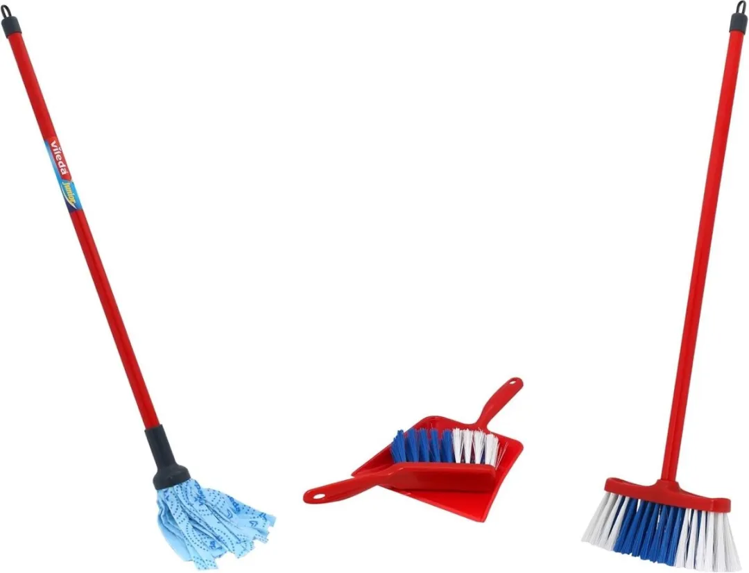 Klein Toys Vileda Speelgoedset - 4-delig - Rood/Blauw