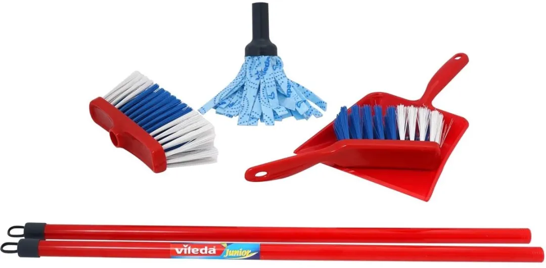Klein Toys Vileda Speelgoedset - 4-delig - Rood/Blauw