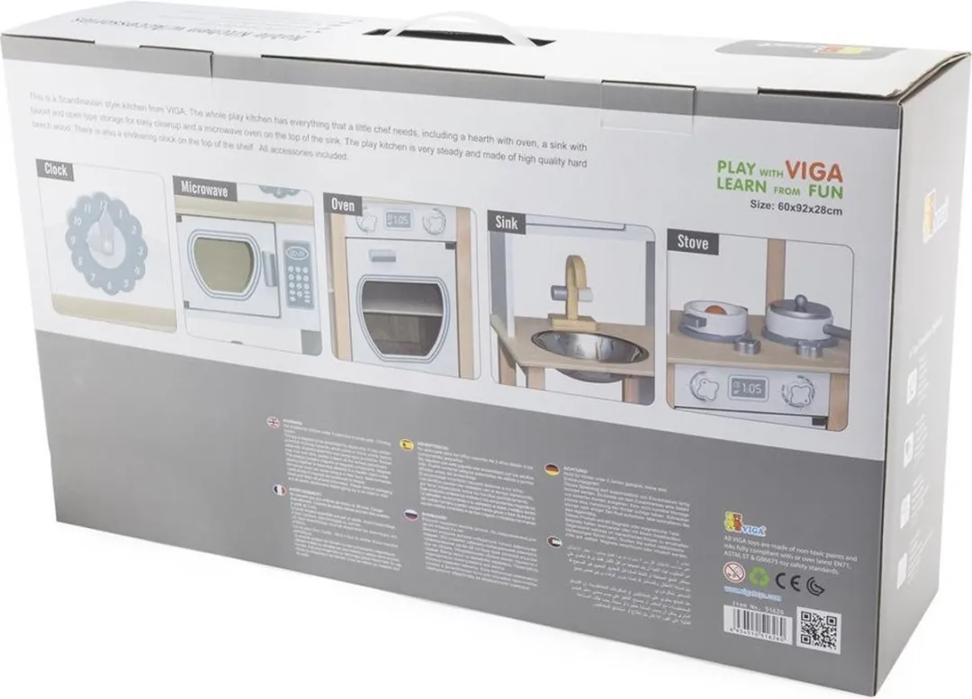 Vigatoys Houten Speelkeuken - Wit