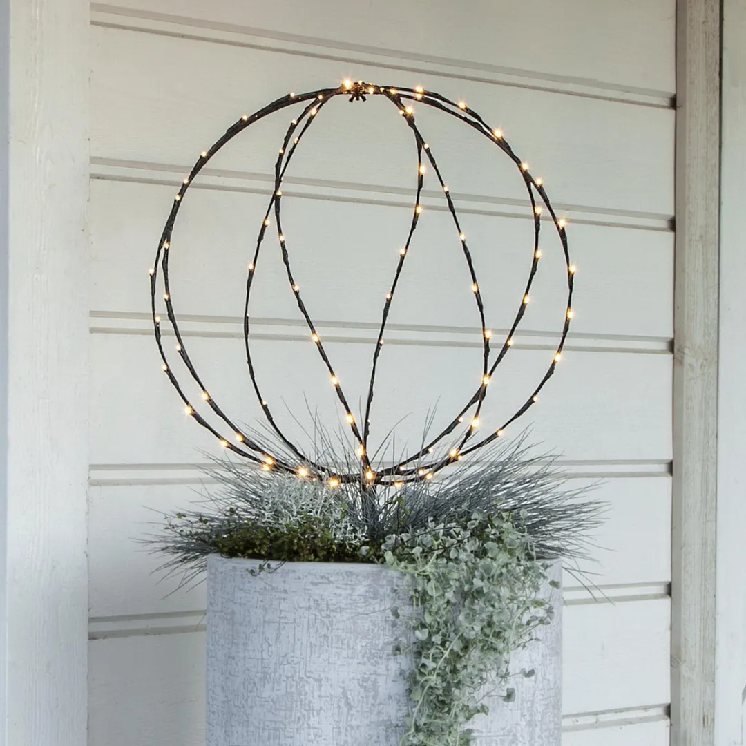 Star Trading Batterij Decoratiebol - Zwart