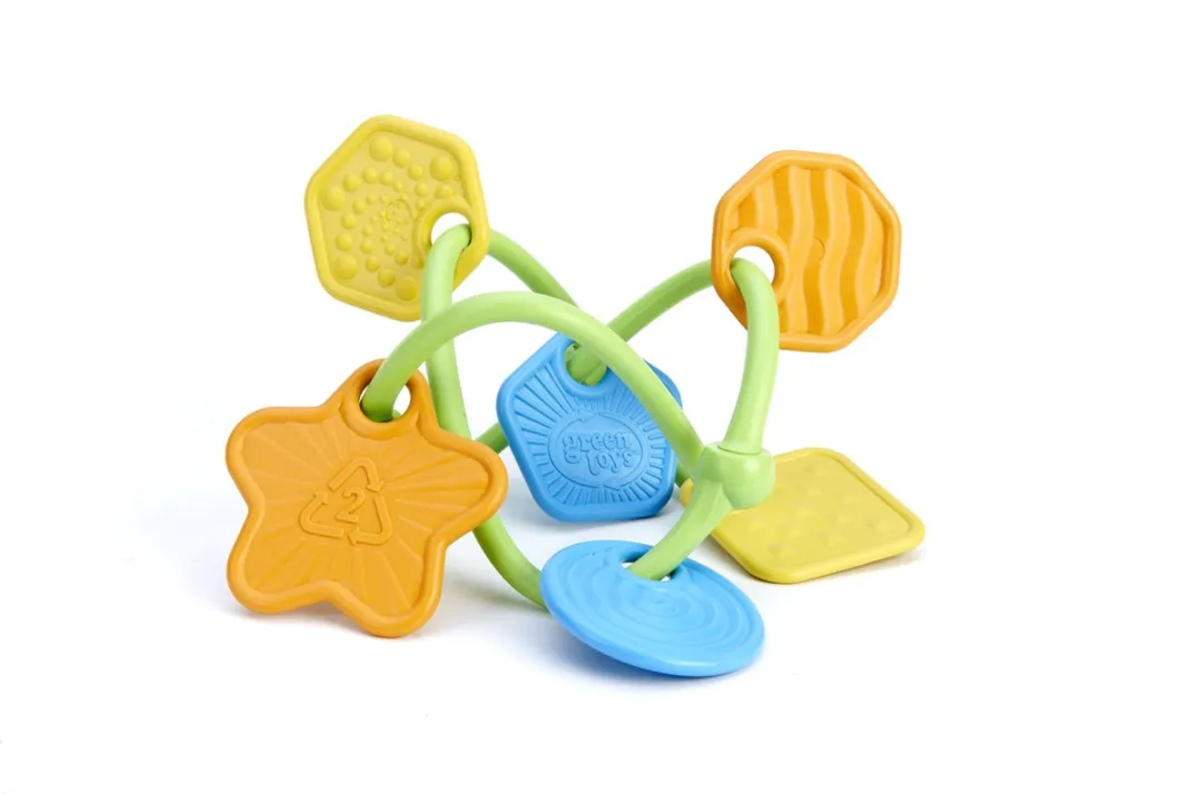 Green Toys Twist Teether Bijtring - Groen