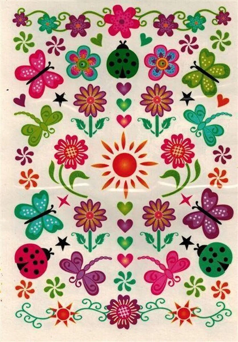 Toi-Toys Tattoo Stickerboek 280 Stuks - Assorti