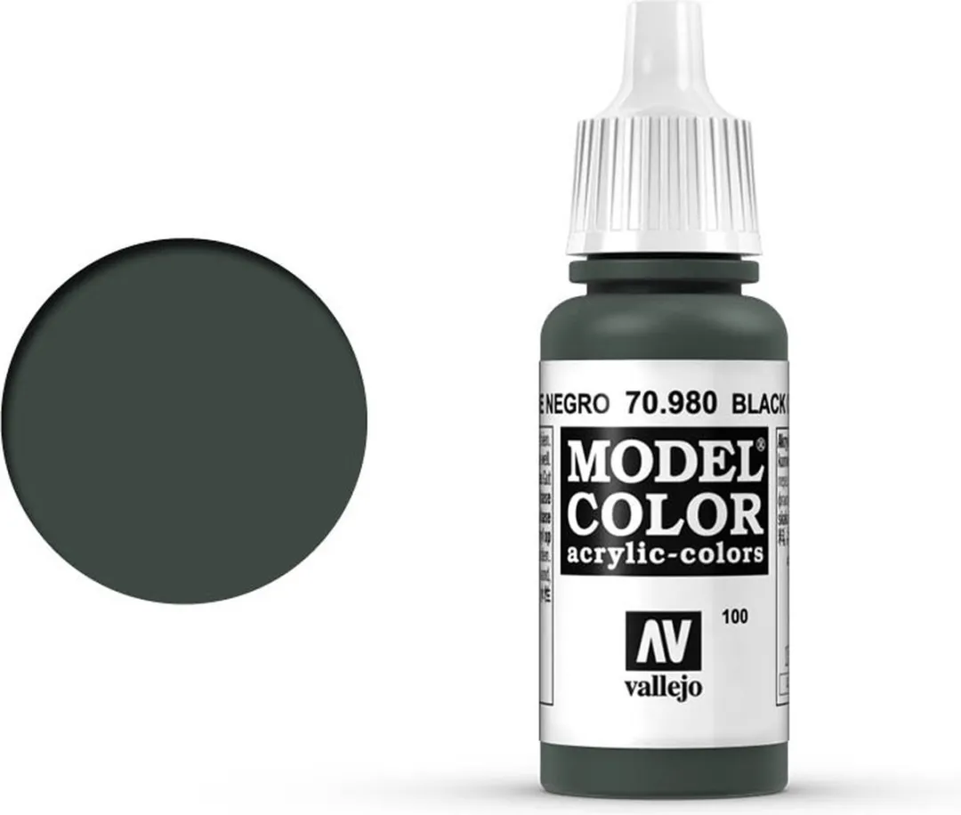 Vallejo Model Color Black Green Acrylverf 17ml