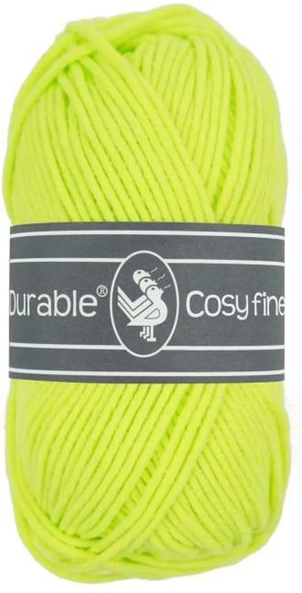 Durable Cosy Fine Neon Geel