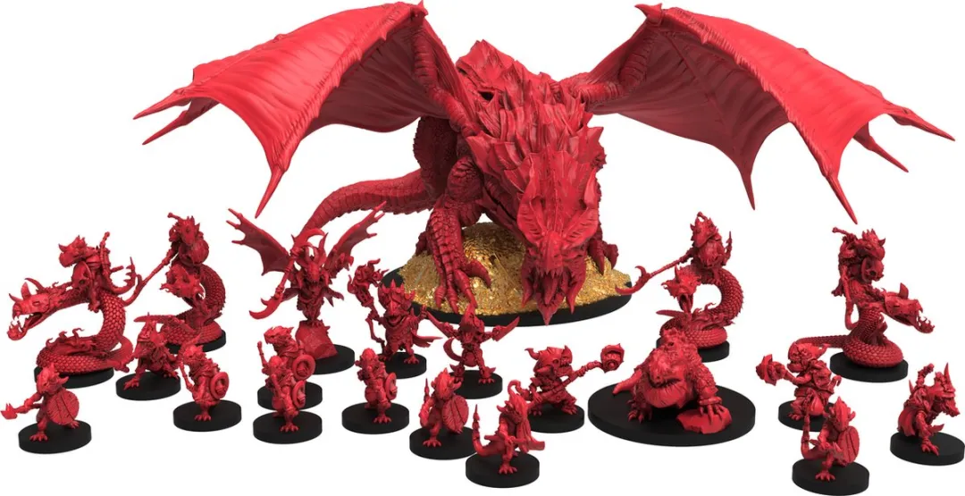 Steamforged Games Epic Encounter Lair of the Red Dragon RPG Set - 22 Stuks - Rood