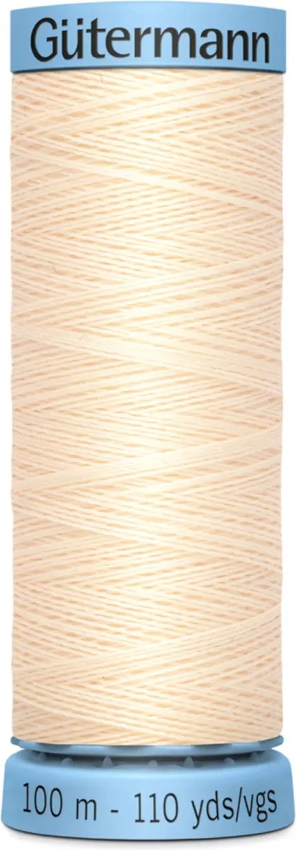 Gutermann Zijde Garen 100m - Kleur 414 Zwart/Grijs/Wit