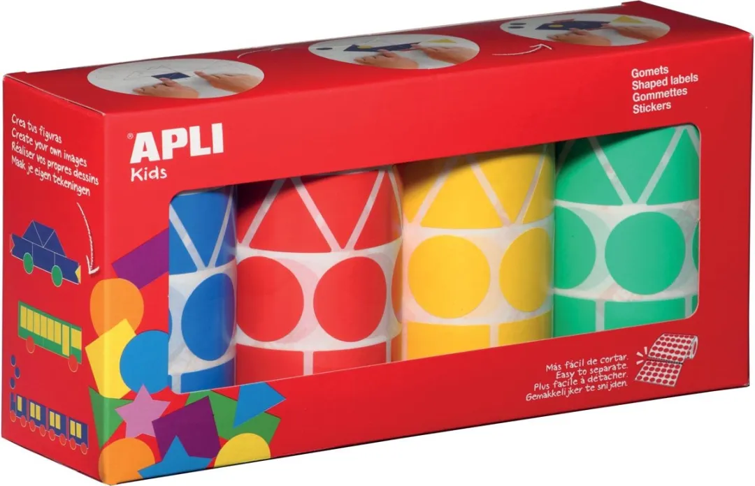 Apli Kids Geometrische Stickers Multicolor