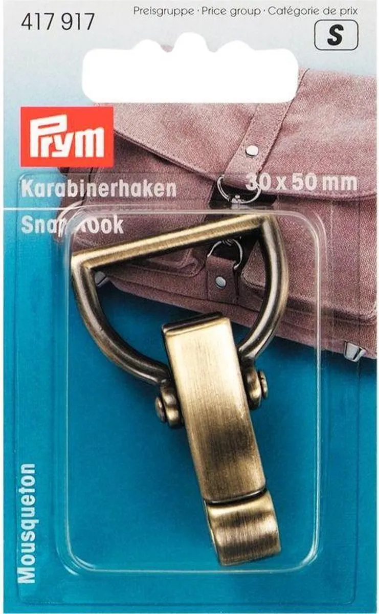 Prym Karabijnhaak 30x50mm - Bronskleur