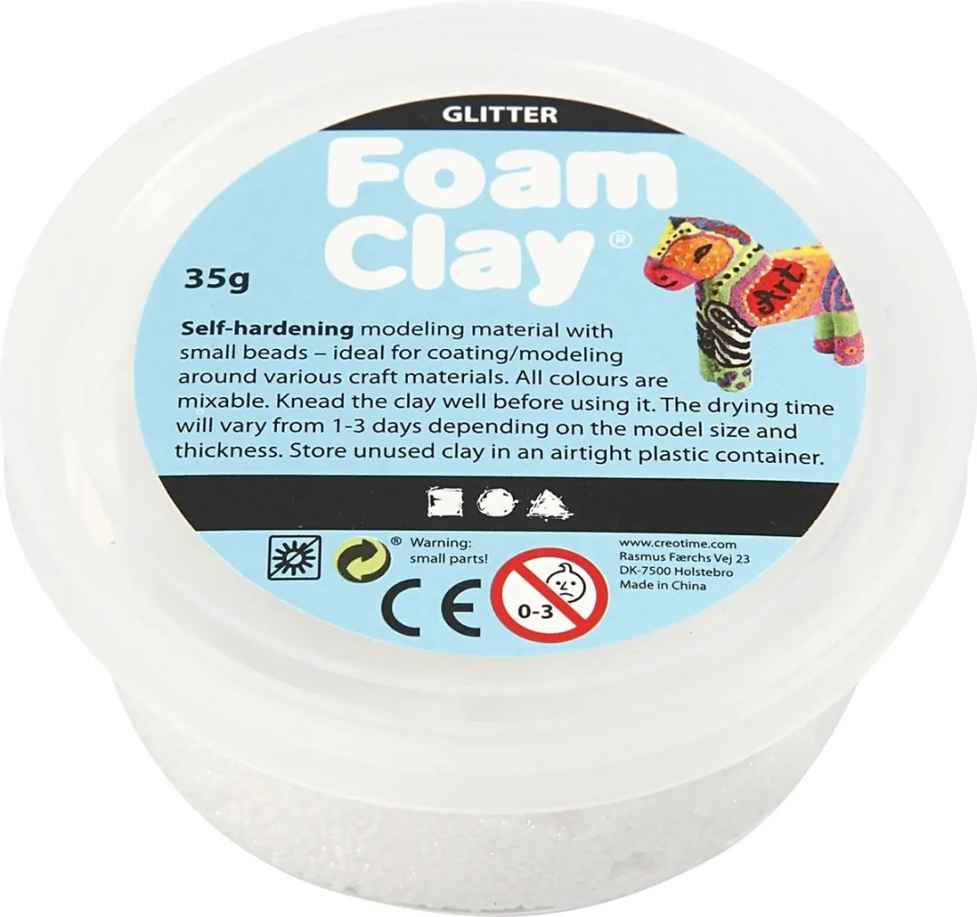 Foam Clay Boetseerklei Wit 35g
