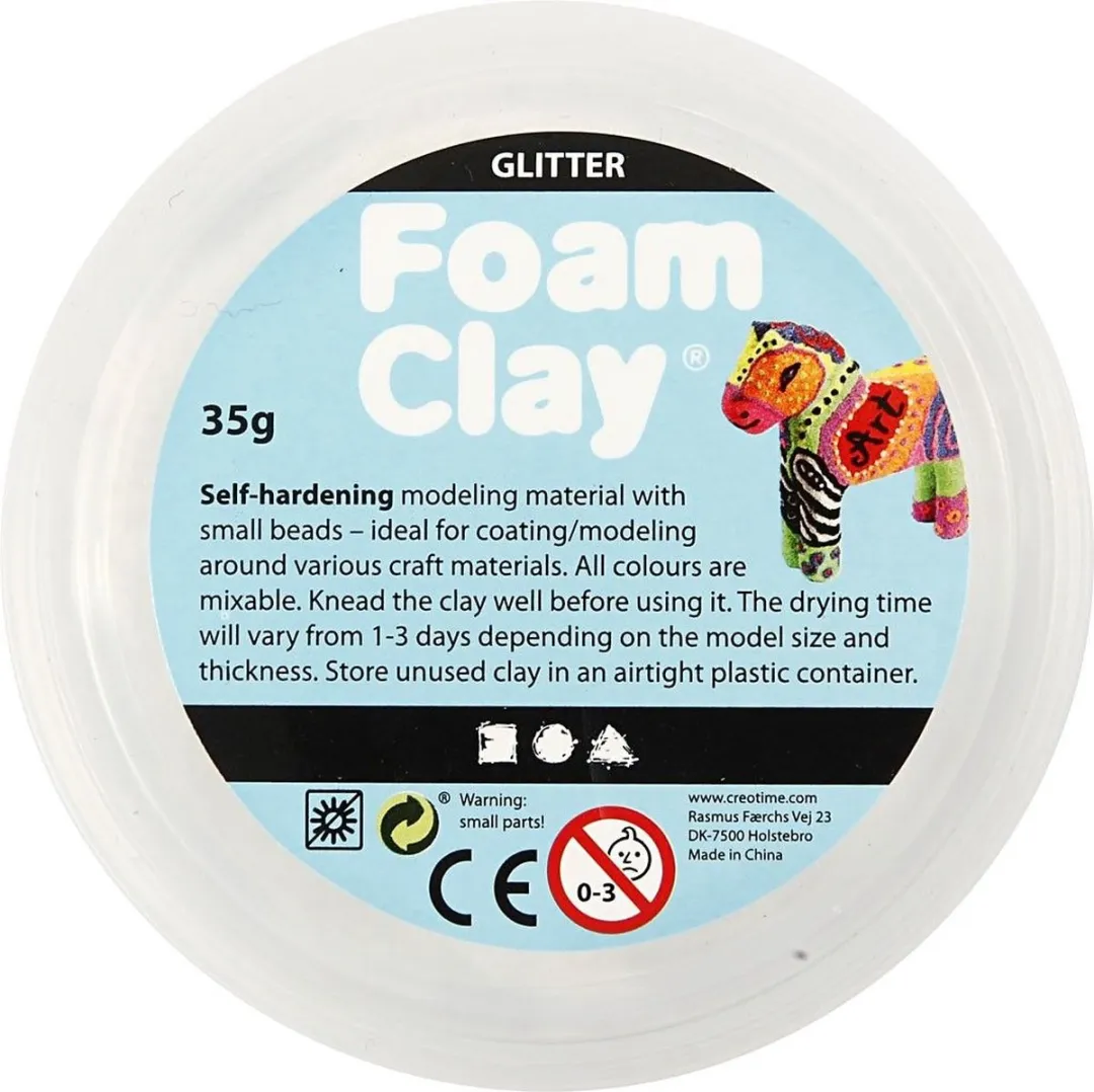Foam Clay Boetseerklei Wit 35g