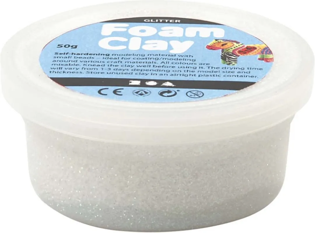 Foam Clay Boetseerklei Wit 35g