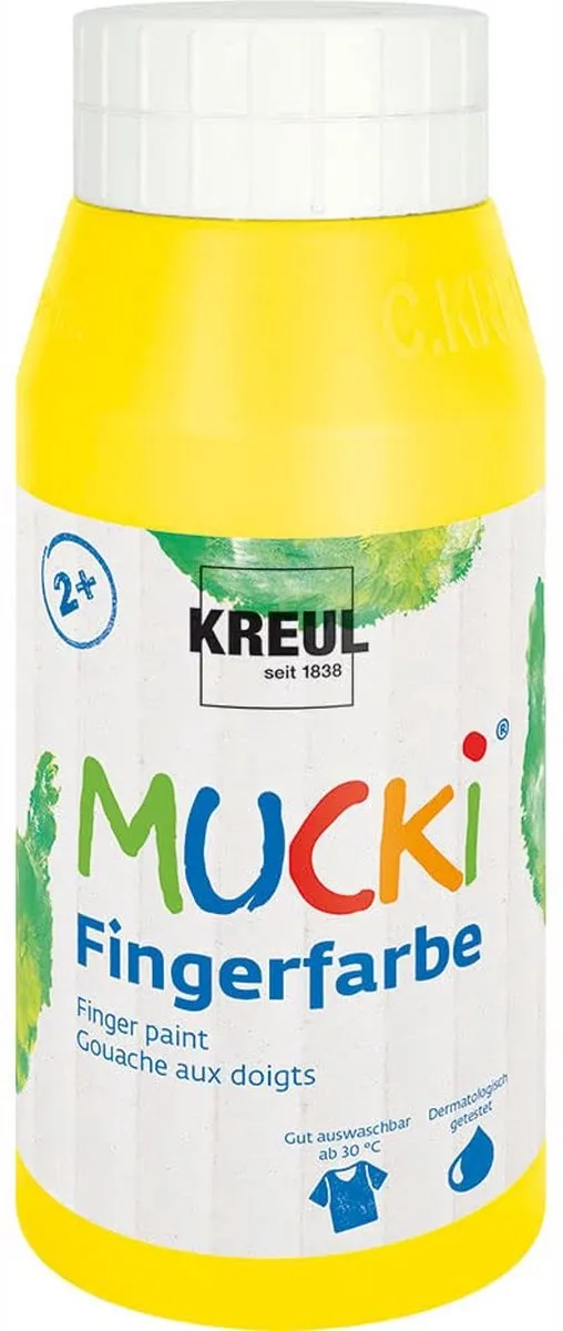 Kreul Vingerverf Geel 750ml