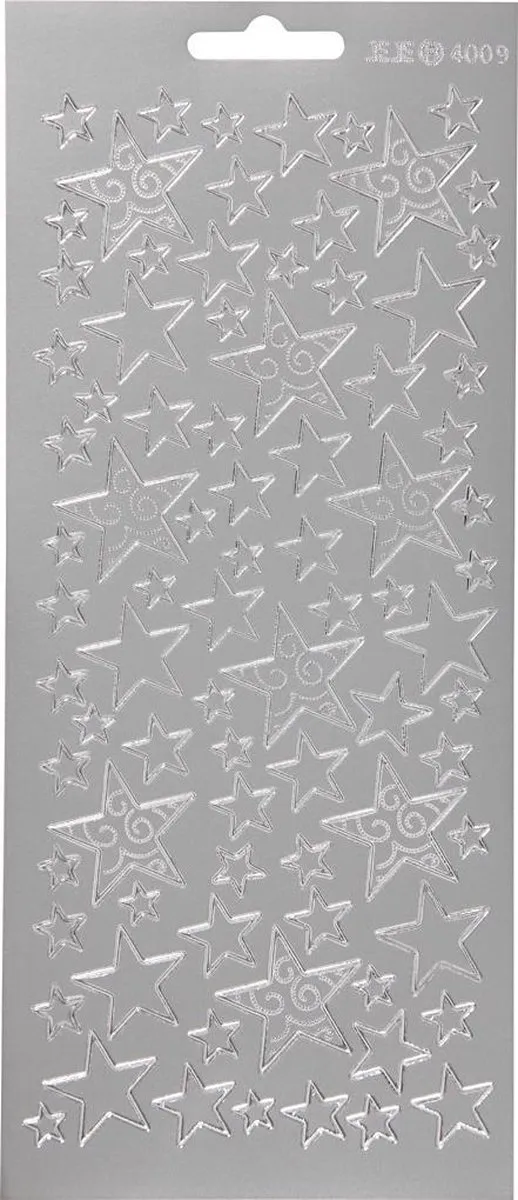 Creativ Company Sterren Stickers Zilver