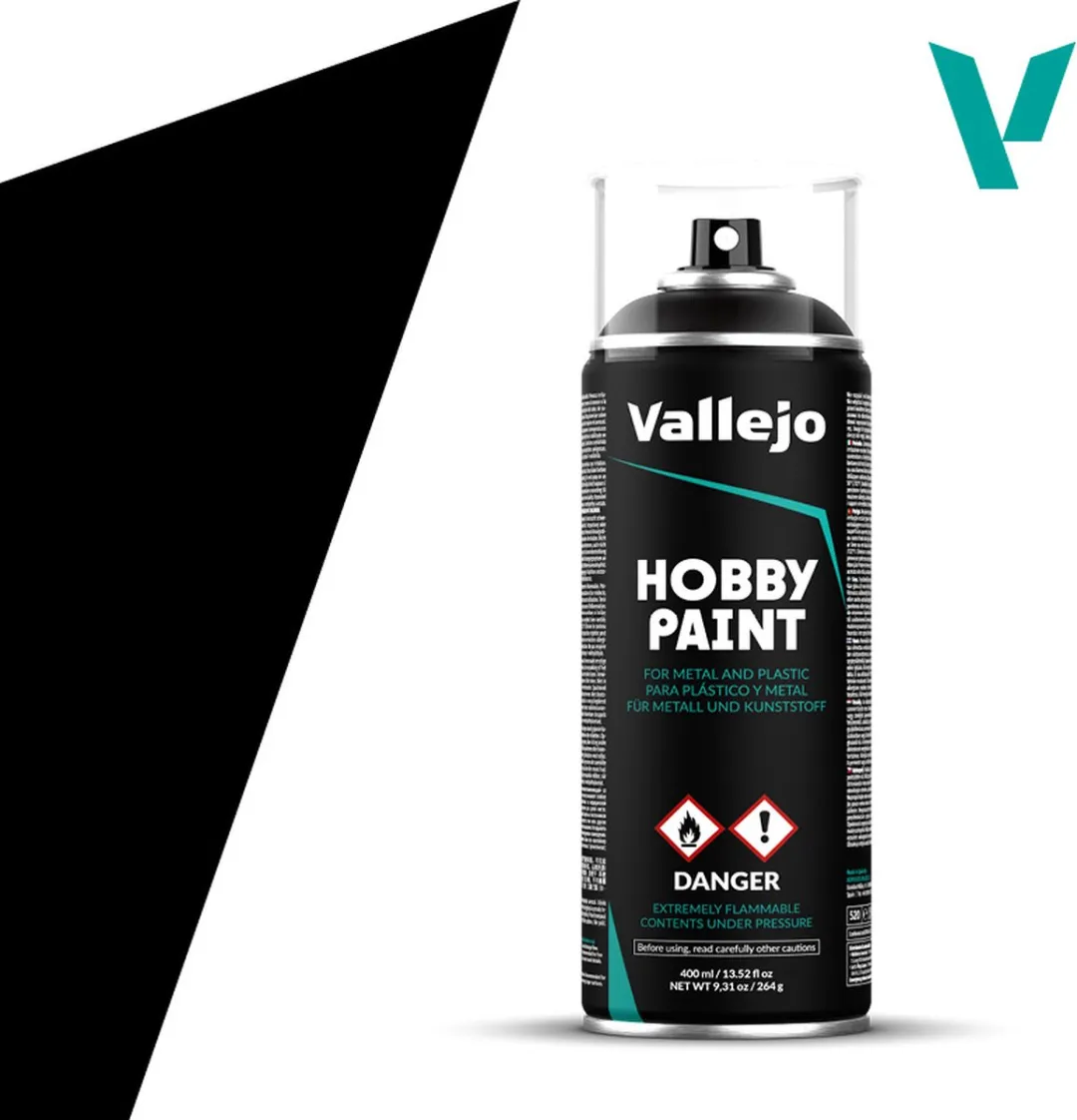 Vallejo Black Primer Spray 400ml