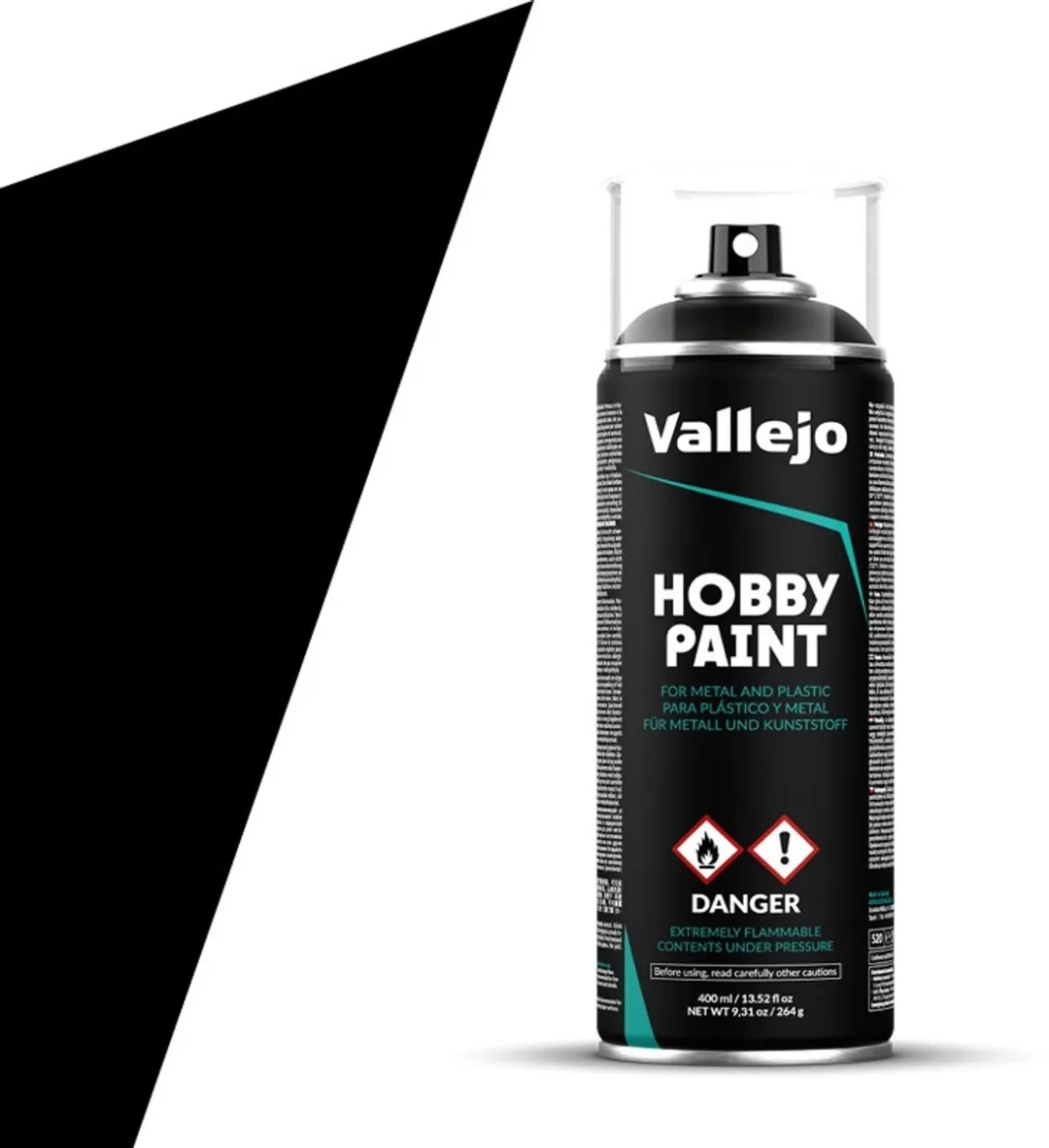 Vallejo Black Primer Spray 400ml