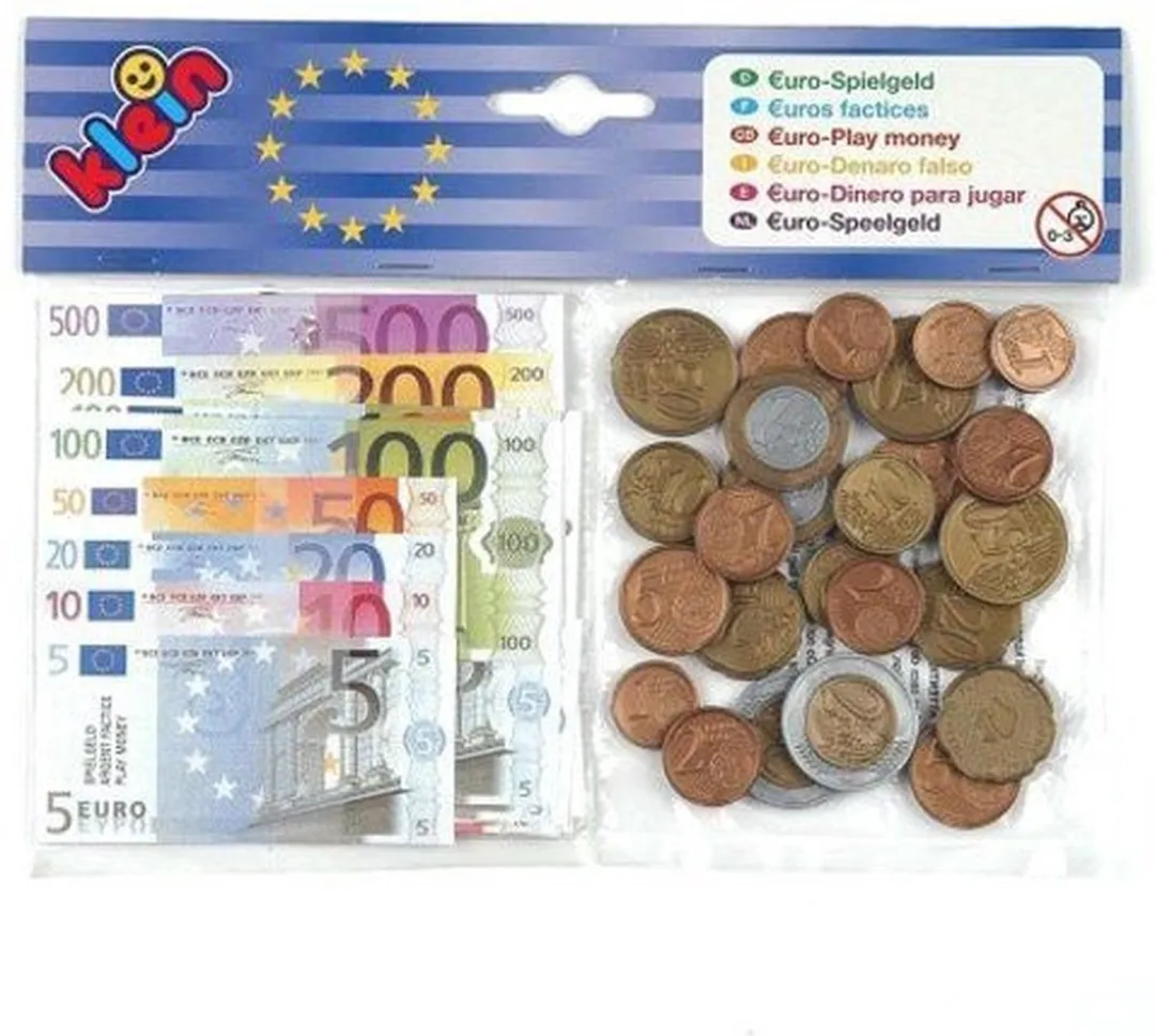 Klein Toys Euro Speelgeld Set - 60 Stuks Multicolor