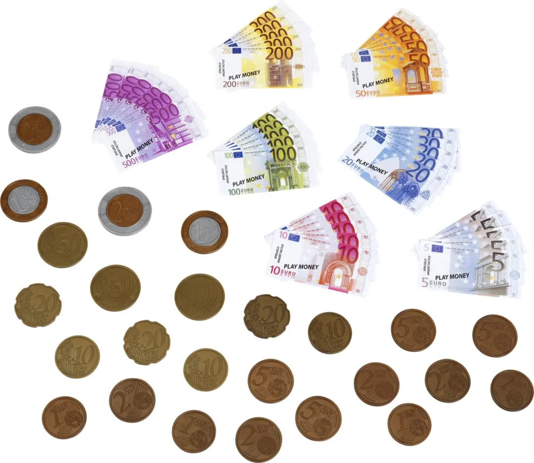 Klein Toys Euro Speelgeld Set - 60 Stuks Multicolor