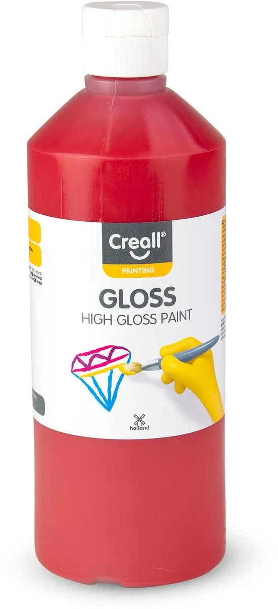 Creall Acrylverf Glans Rood 500ml