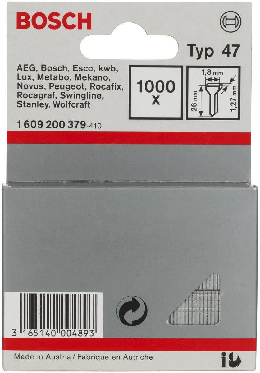 Bosch Nagel Type 47 1890330 - 1,8x1,27x26mm