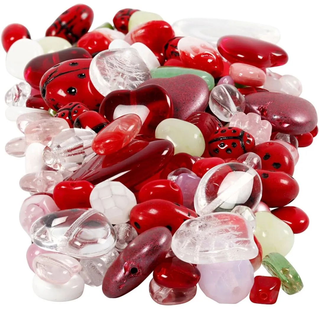 Creativ Company Glazen kralen 5-22mm - Multicolor - 350gr