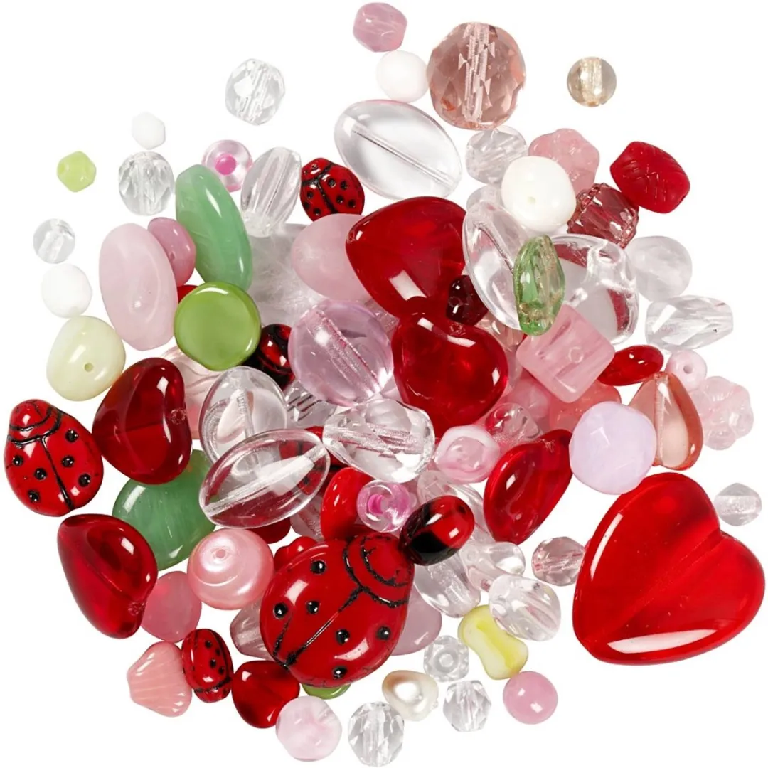 Creativ Company Glazen kralen 5-22mm - Multicolor - 350gr