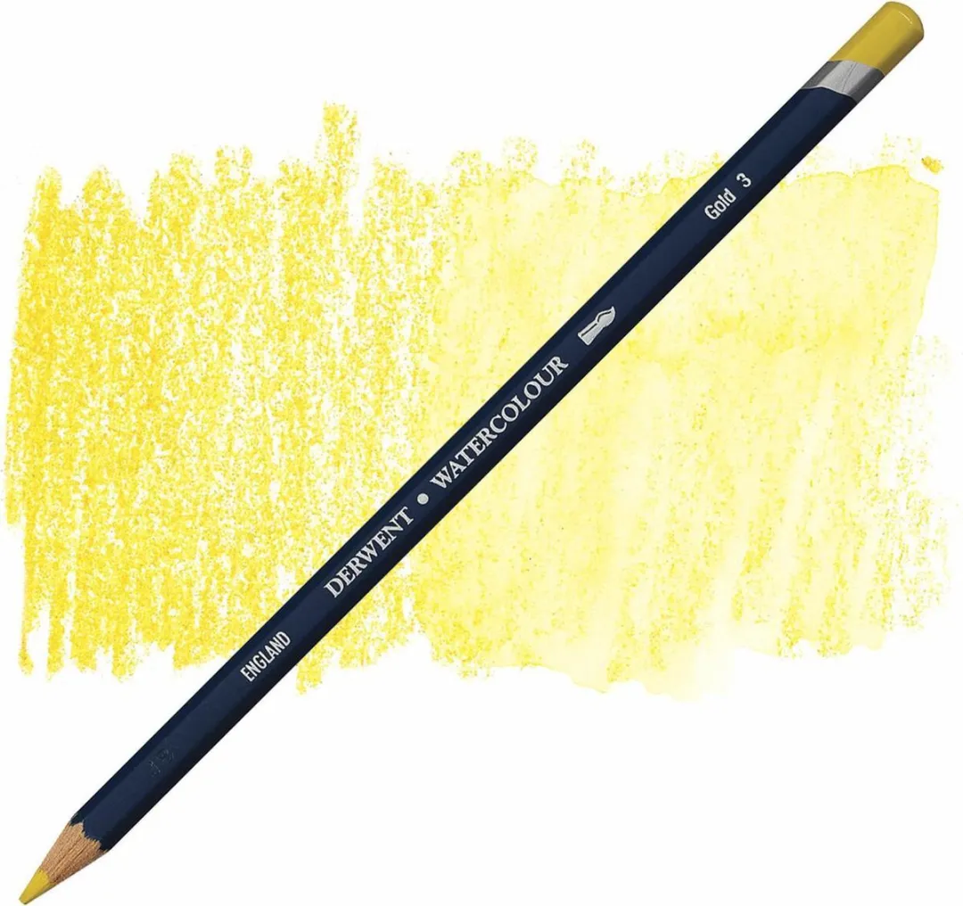 Derwent Watercolour Potlood Gold 3