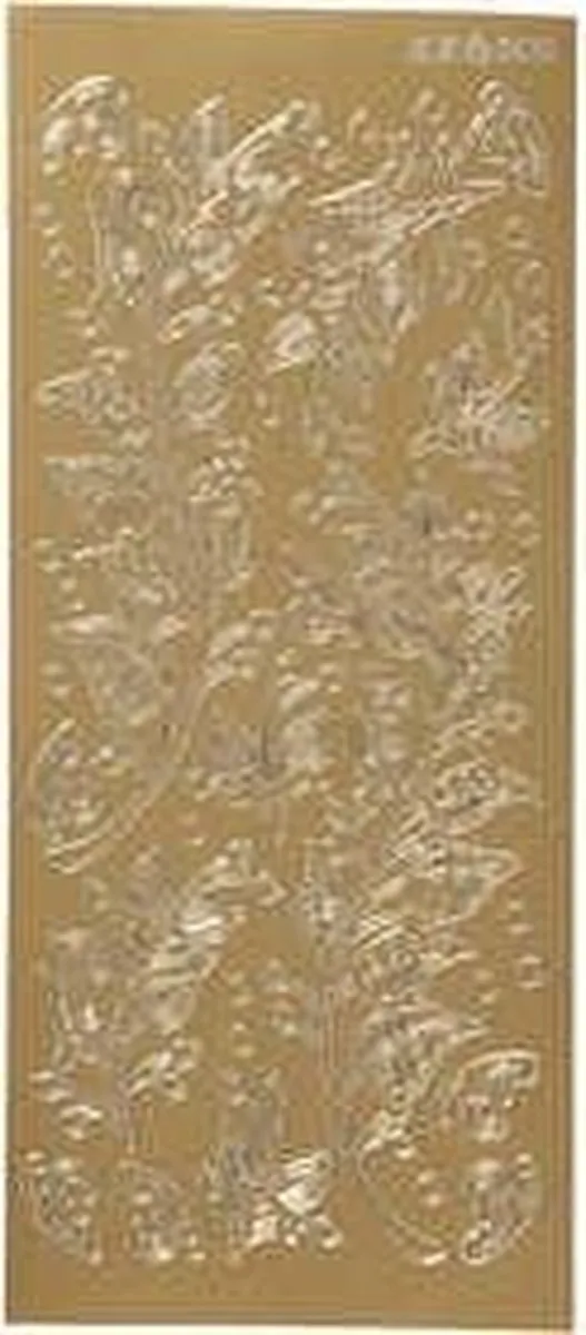 Creativ Company Goud Bladeren Stickers 14 Stuks - 10x23cm