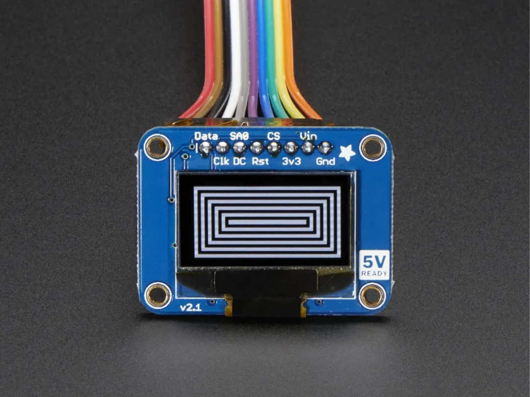 Adafruit 0.96 inch OLED Display 128x64 - Meerkleurig