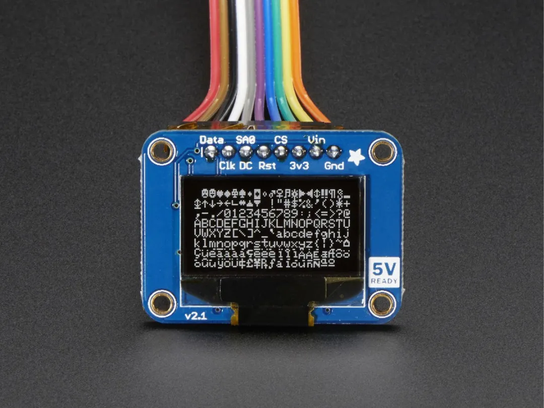 Adafruit 0.96 inch OLED Display 128x64 - Meerkleurig
