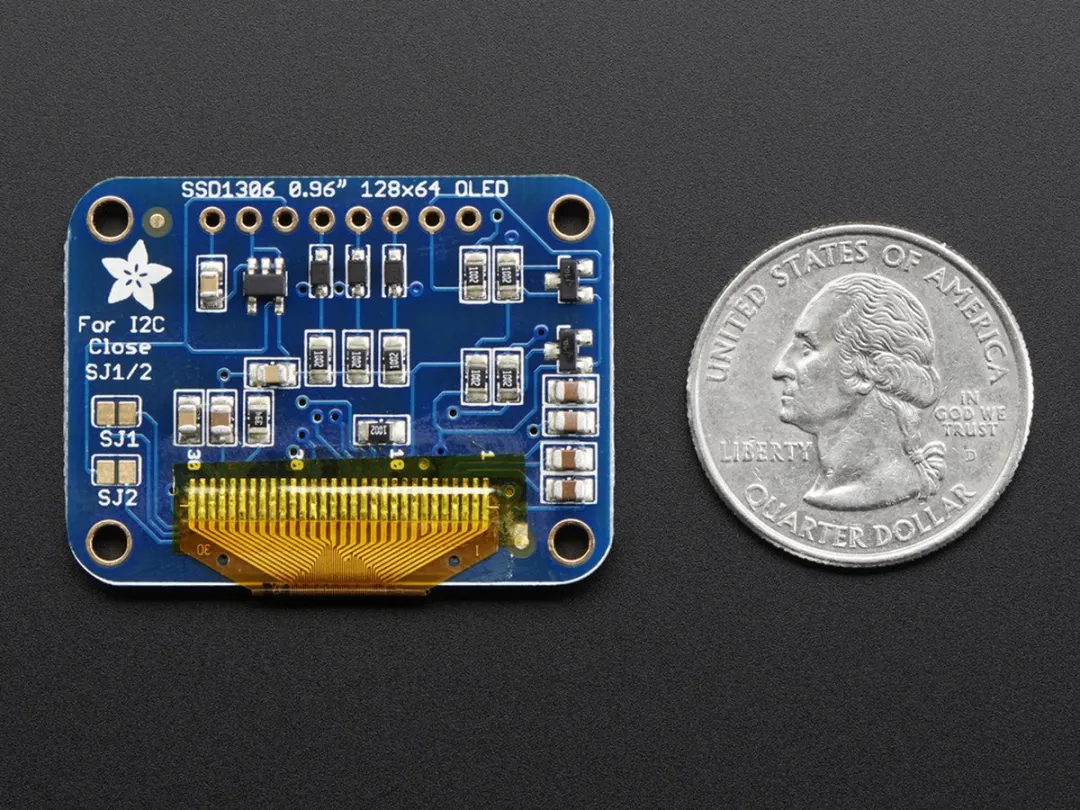 Adafruit 0.96 inch OLED Display 128x64 - Meerkleurig