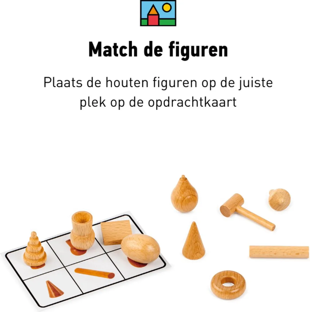 Toys for Life Vormen Bingo - Educatief Houten Speelgoed 4+