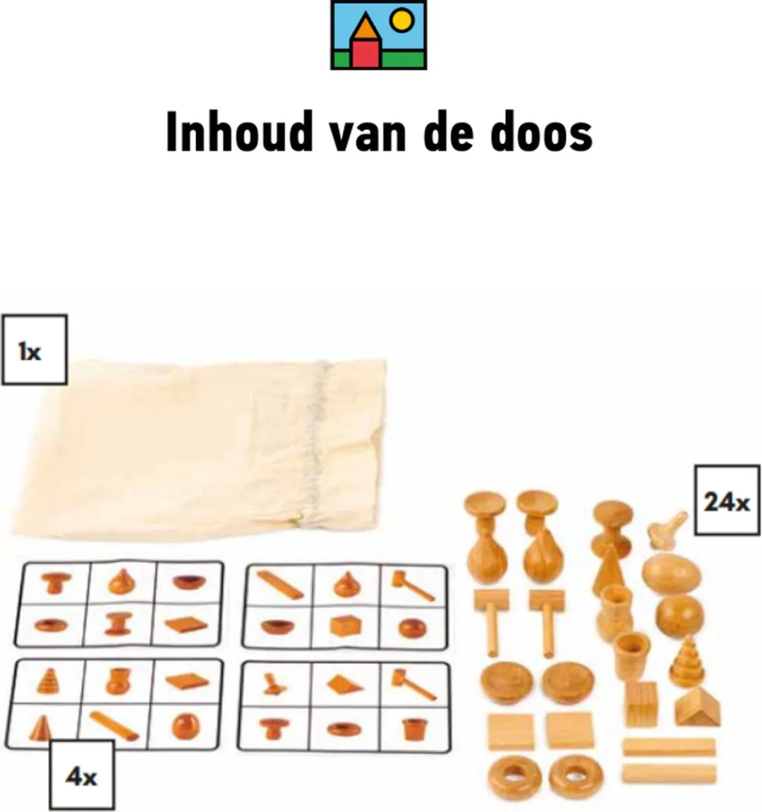Toys for Life Vormen Bingo - Educatief Houten Speelgoed 4+