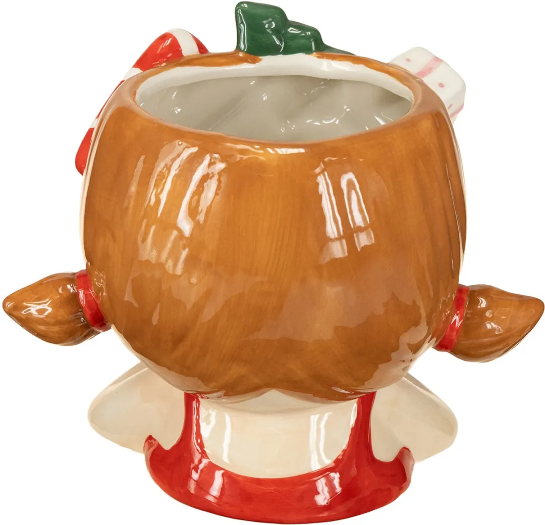 Kaemingk Keramiek Meisje Plantenbak - H17cm - Bruin