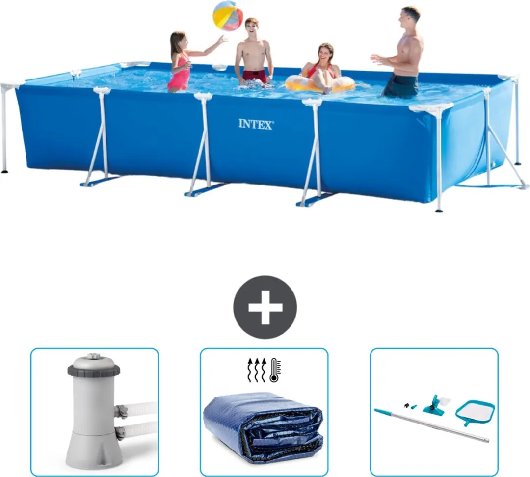 Intex Frame Zwembad 450x220x84cm Blauw