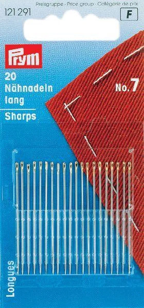 Prym Naainaalden No. 7 - 0,70 x 38mm - 20 Stuks