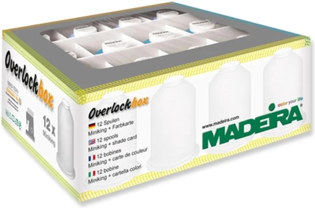 Madeira 9201 Overlockbox - 12 Stuks - Apple/Blauw