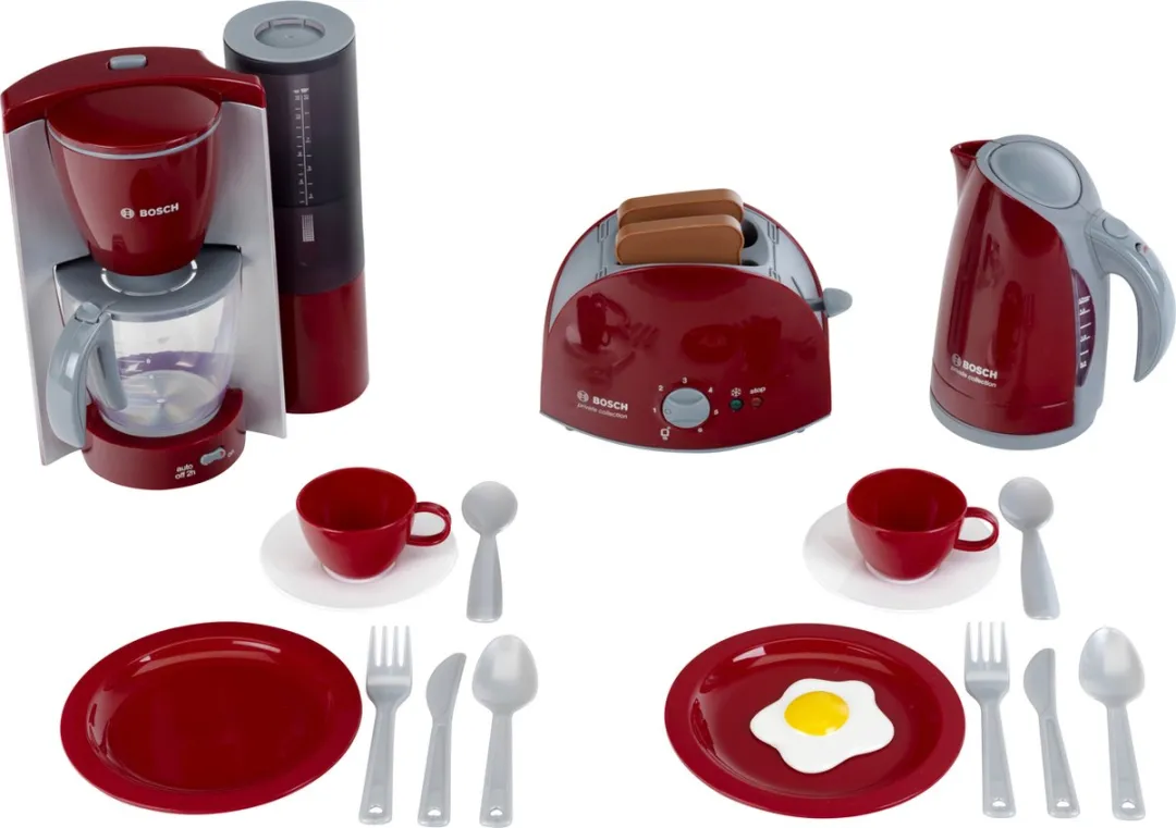 Klein Toys Bosch Speelgoedkeukenaccessoireset Rood