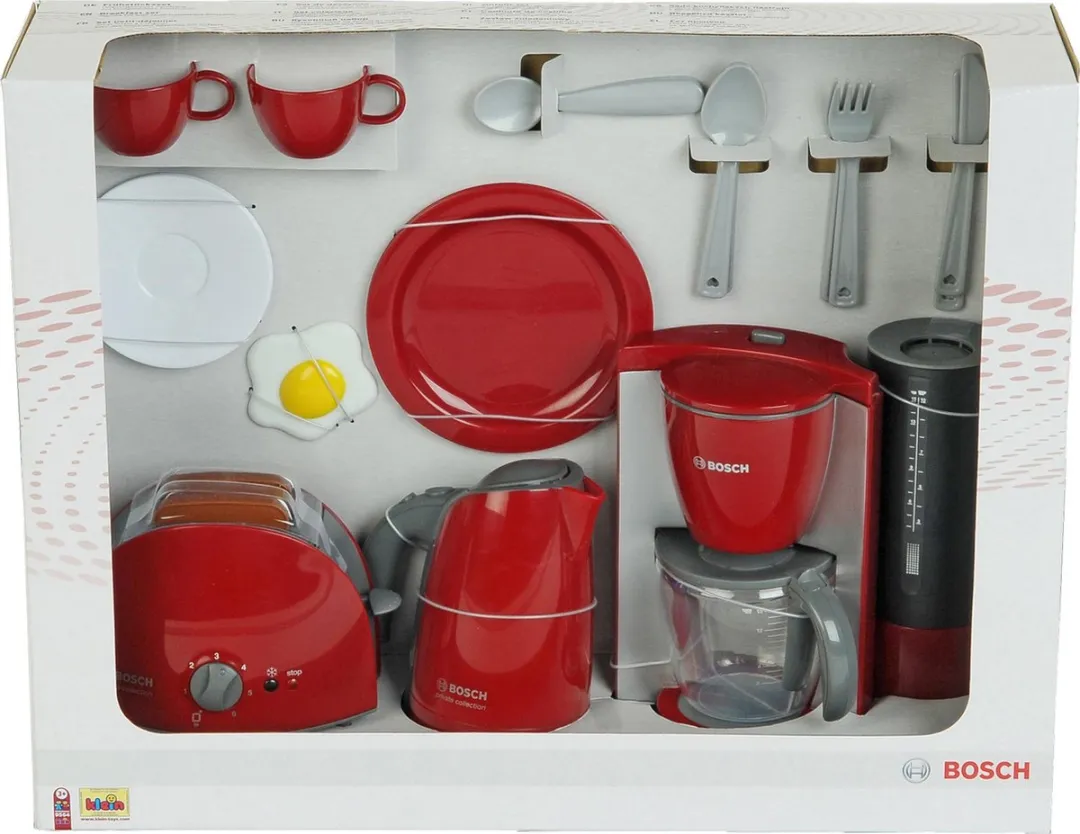 Klein Toys Bosch Speelgoedkeukenaccessoireset Rood