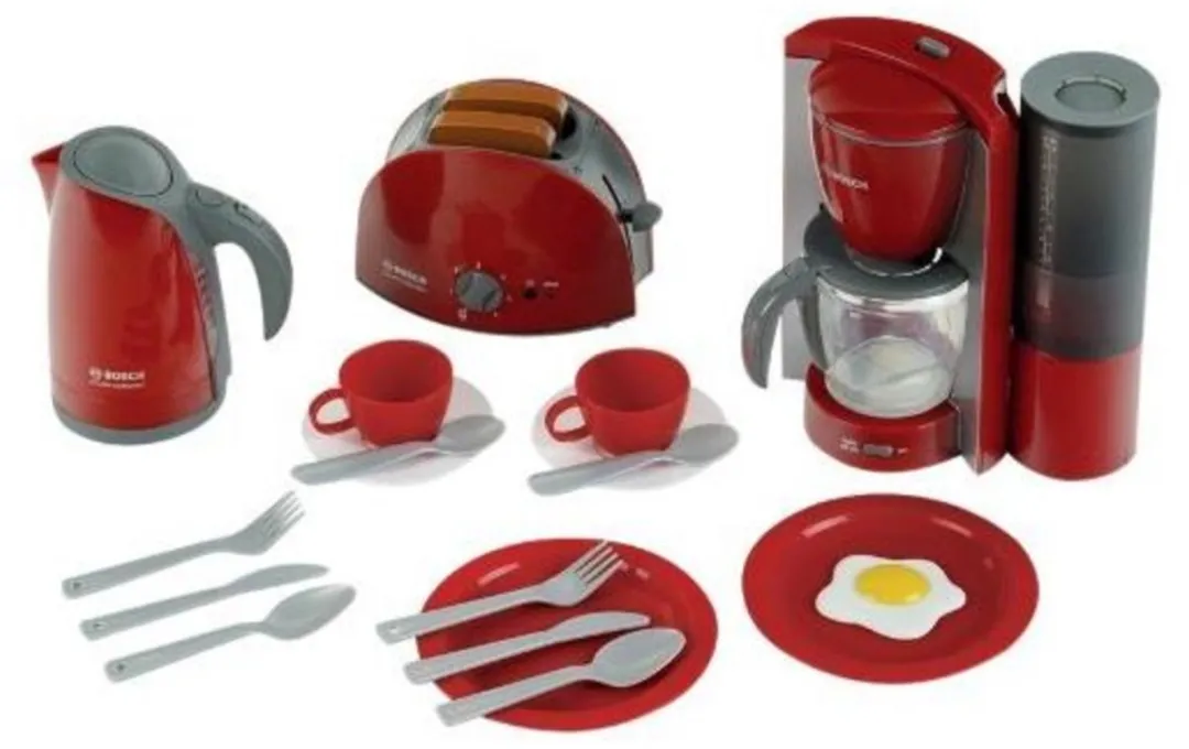Klein Toys Bosch Speelgoedkeukenaccessoireset Rood