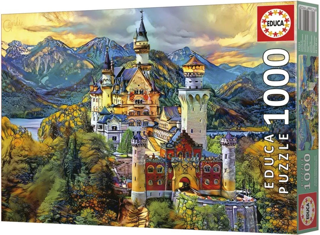 Educa Neuschwanstein Castle Puzzel 1000 Stuks - Multicolor