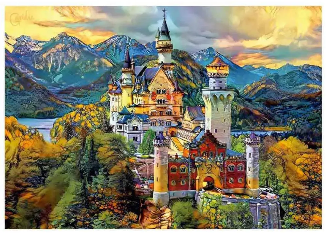 Educa Neuschwanstein Castle Puzzel 1000 Stuks - Multicolor - afbeelding 6 van 6