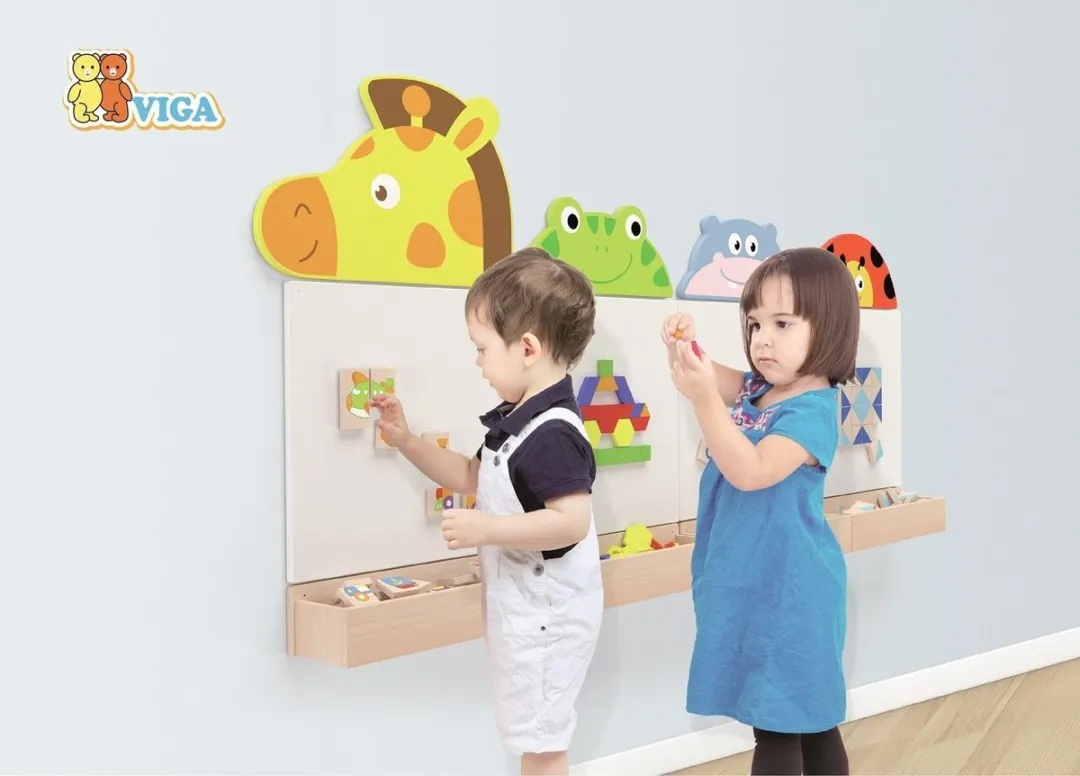 Viga Toys Magnetische Hoofdletters 40-delig - Groen
