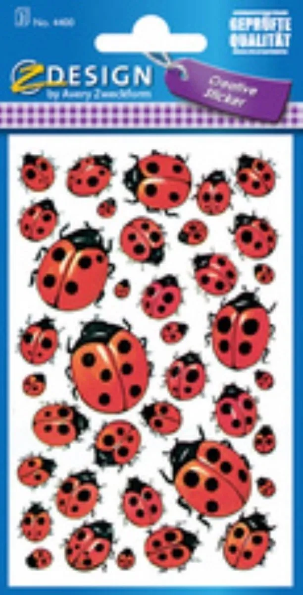 Avery Stickervel Junior 57-delig 7,6x12cm Groen/Rood - afbeelding 6 van 6