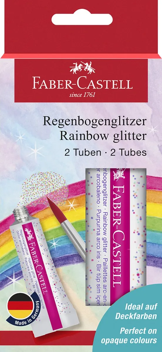 Faber-Castell Glitterverf Rainbow FC-125089 - 2x12ml
