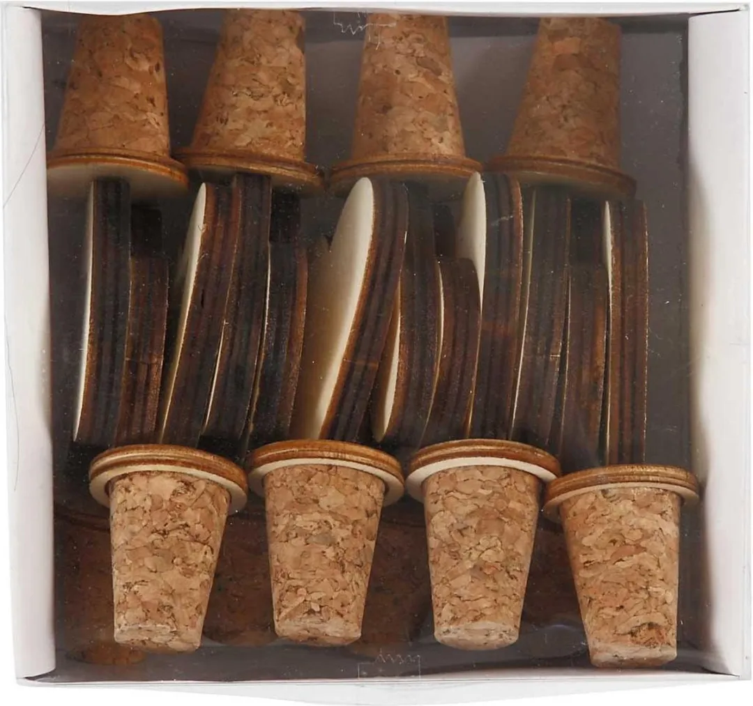 Creativ Company Flessenkurken - 12 Stuks Multicolor