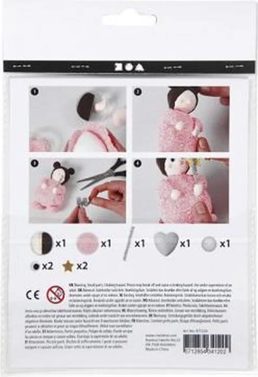 Creativ Company Mini Creative Kit Fee met Toverstaf - Roze
