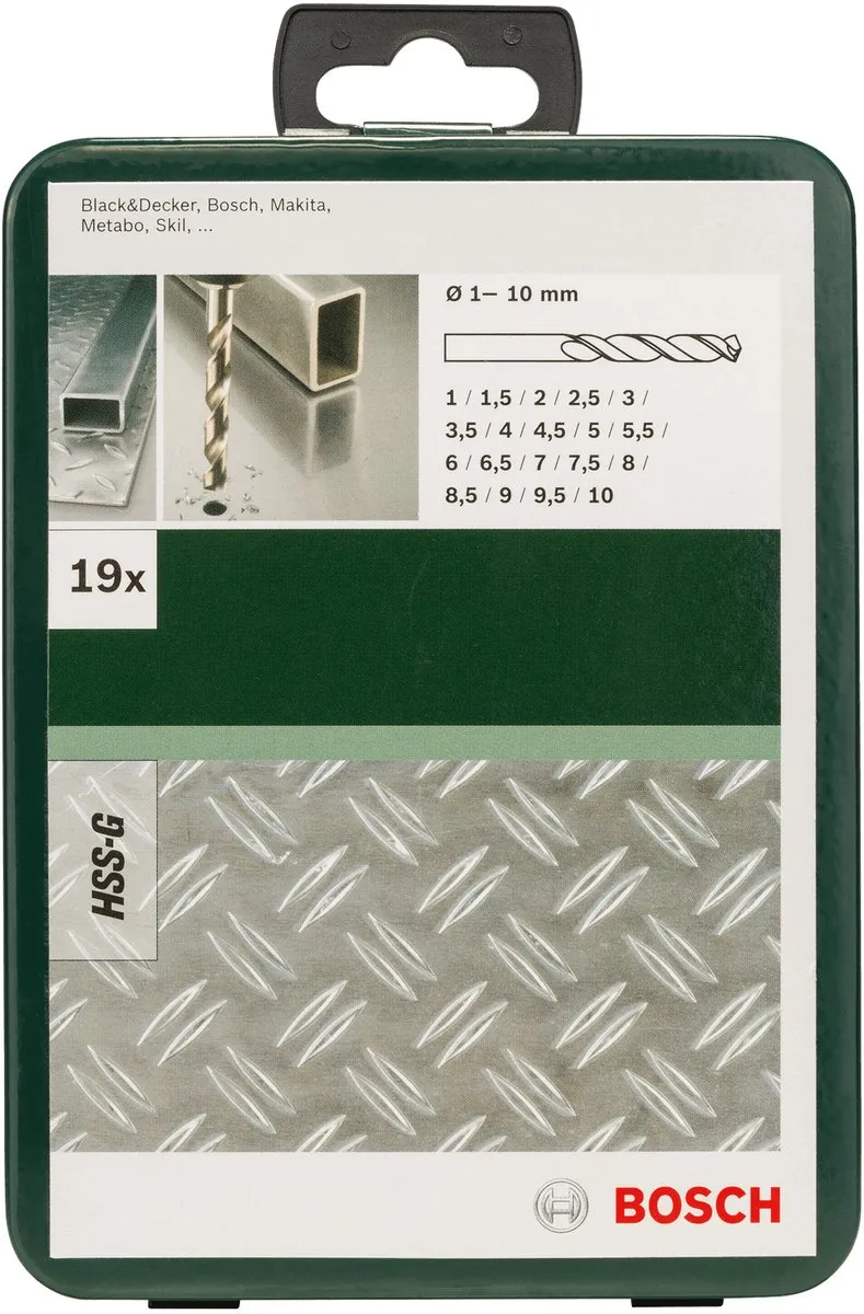 Bosch HSS-G Metaalboorset 19-delig - Metaal