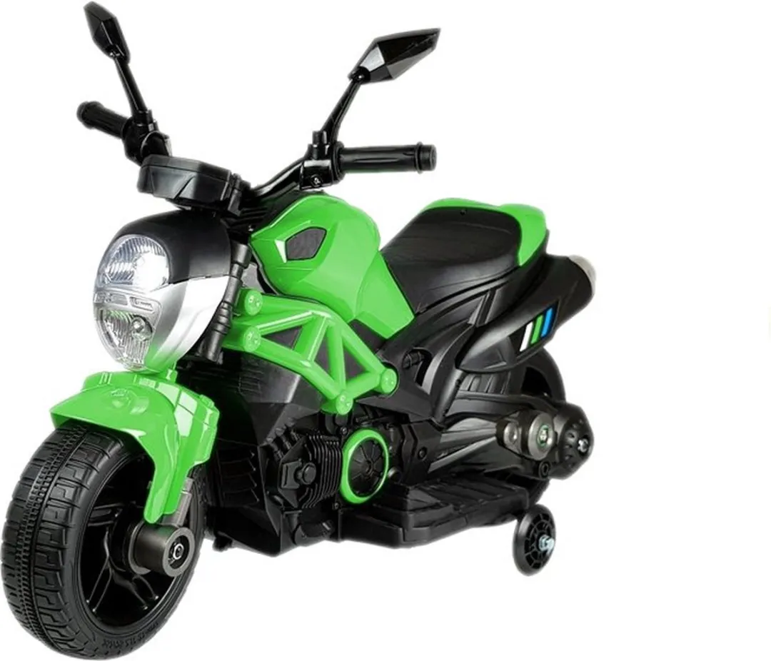 LEAN TOYS GTM1188 Elektrische Naked Bike - Kindermotor - Groen